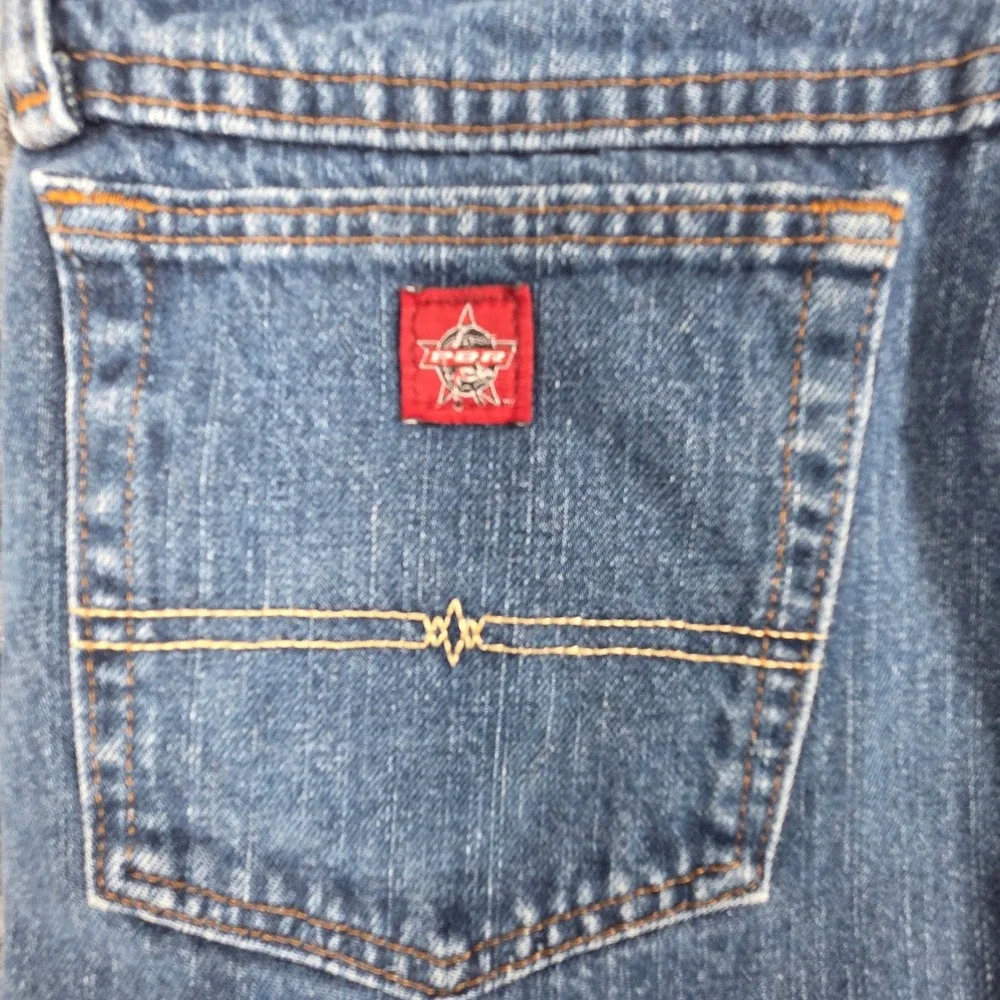 Wrangler PBR Professional Bull Riders Jeans Mens 30x32 Blue Straight Leg 26PBRDD